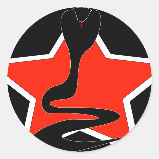 Redondo Cobra com adesivo Red Star (Frente)