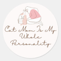 Colar de Gato é Minha Personalidade Adesivo