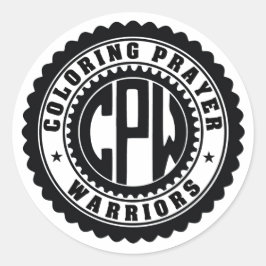 Redondo Coloração do adesivo do logotipo preto e brancoOra