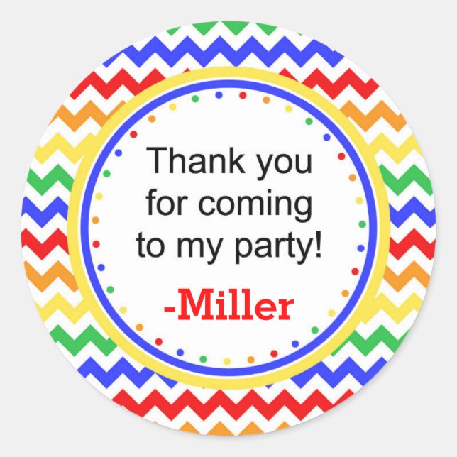 Redondo Colunas primárias do adesivo Chervon (Frente)