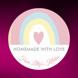 Redondo Cotovelo personalizado com adesivo para pequenas e