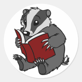 Redondo Crachá de Leitura - Adesivo
