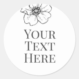 Redondo criar próprio texto de imagem adesivo arco-íris