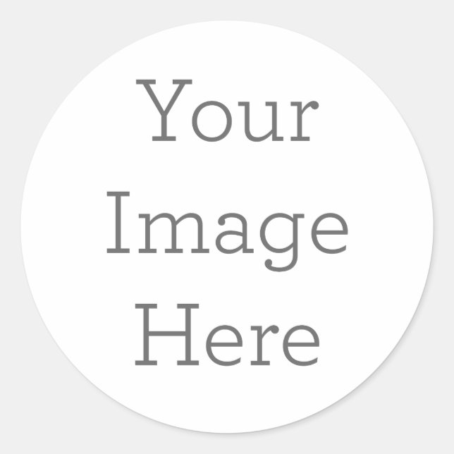 Redondo Crie o seu próprio adesivo (Frente)