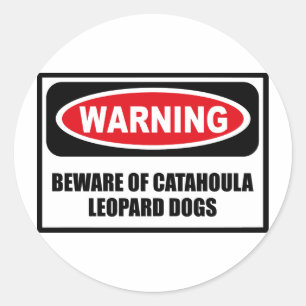 Redondo Cuidado com o adesivo dos cães de raça CATAHOULA L