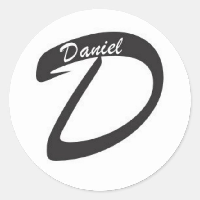 Redondo D. Daniel Productions — adesivo branco (Frente)