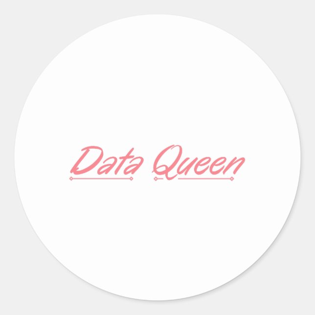 Redondo Data Queen - Clássico Contabilístico com Adesivo R (Frente)