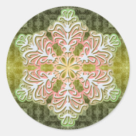 Redondo Delicar o adesivo de cristal de gelo de inverno