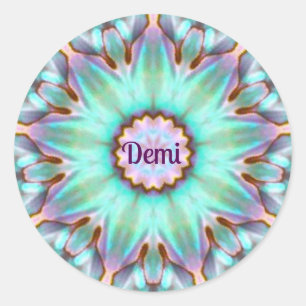 Redondo DEMI ~ Adesivo personalizado do shell Paua ~