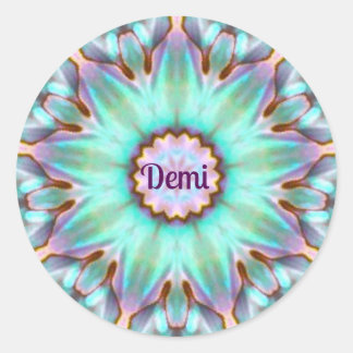 Redondo DEMI ~ Adesivo personalizado do shell Paua ~