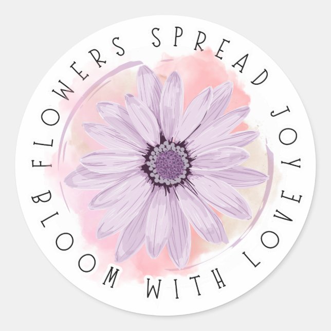 Redondo Desabrochar de Alegria – Adesivo Flor Poder (Frente)