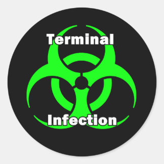Redondo Design do adesivo de Infecção de Terminal