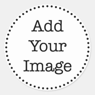 Redondo Design do seu próprio adesivo personalizado