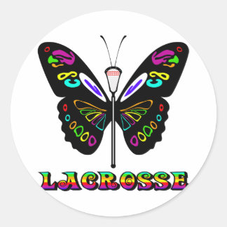 Redondo Designs de Lacrosse Adesivo de Borboleta