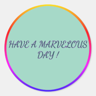 Redondo Dia Maravilhoso Adesivo Vibrações Positivas