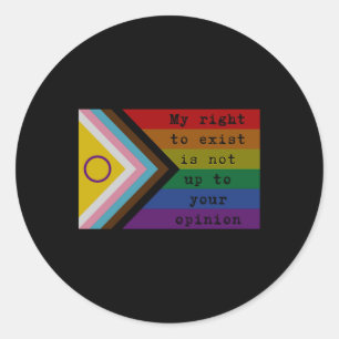 Redondo Direito A Um Adesivo Existente