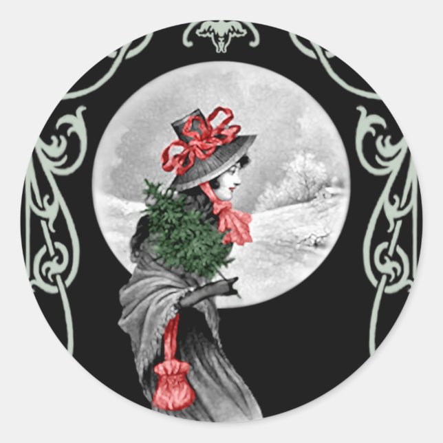 Redondo Donzela de Yule - Adesivo (Frente)