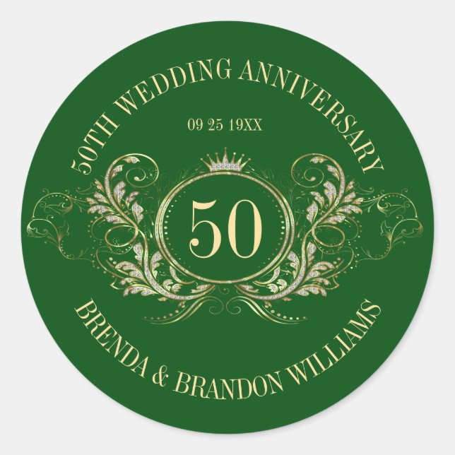 Redondo Dourada e prata com um adesivo quadrado (Frente)