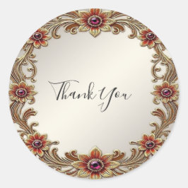 Redondo Dourado quadro flexível com adesivo de pedra verme