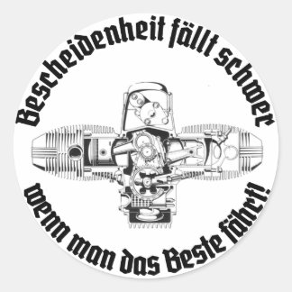 Redondo Duro de ser humilde adesivo