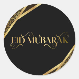 Redondo Eid mubarak , o clássico adesivo do muçulmano