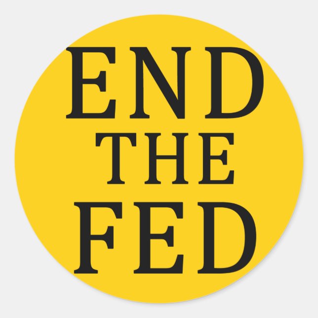 Redondo ENCERRAR O adesivo FED (Frente)