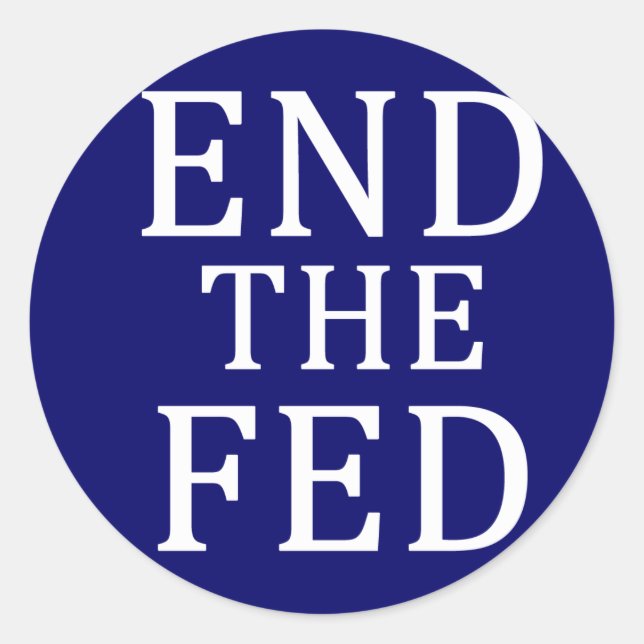 Redondo ENCERRAR O adesivo FED (Frente)