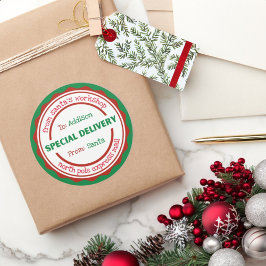 Redondo Entrega especial personalizada do adesivo a partir