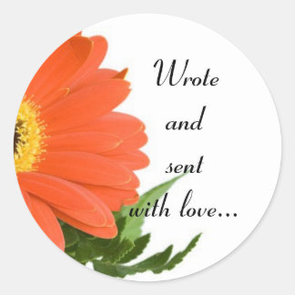 Redondo Enviar com o adesivo de envelope do amor