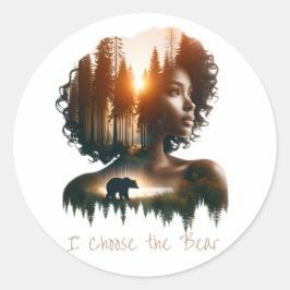 Redondo Escolho o adesivo do urso