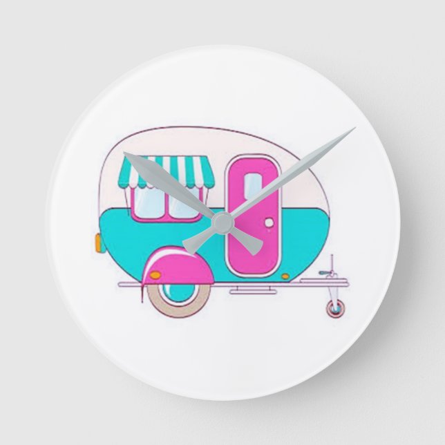 REDONDO ****ESTAMOS FELIZES CAMPERS*** RELÓGIO (Frente)