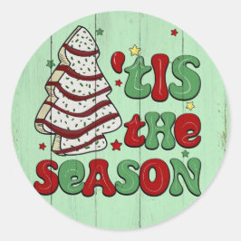 Redondo Este é o adesivo de árvore de Natal bonito para a 