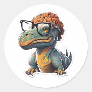 Redondo Estilo Dino-Mite: O Espetacular Adesivo De Dinossa