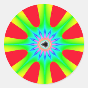 Redondo Estrela - Adesivo Fractal