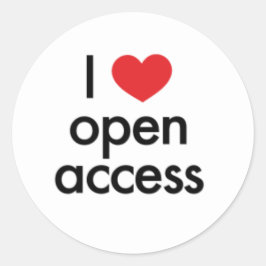 Redondo Eu adoro o adesivo OA