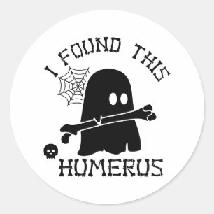 Redondo Eu Encontrei Este Adesivo de Halloween Humerus