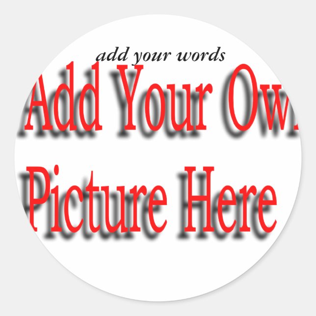 Redondo Faça seu próprio adesivo (Frente)