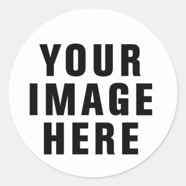 Redondo Faça seu próprio adesivo (Frente)