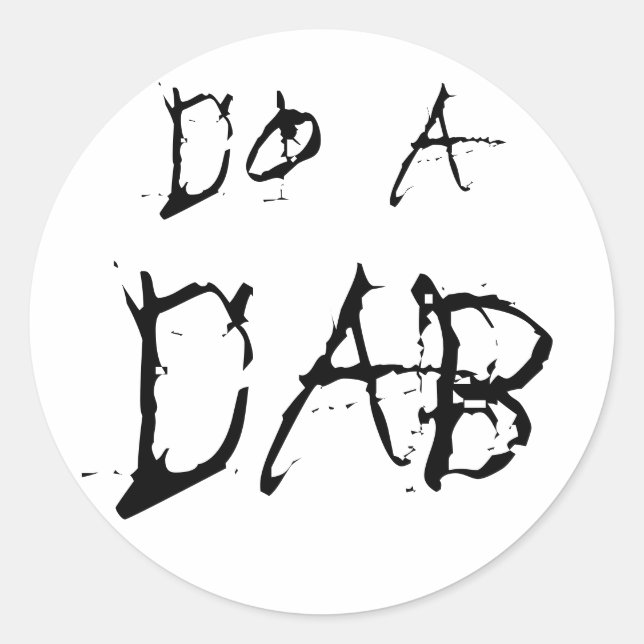 Redondo faça um adesivo do dab (Frente)