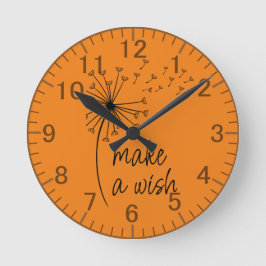 Redondo Faça um Relógio de Dandelion Wish.