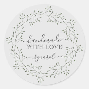 Redondo Feita à mão com um adesivo de coroa floral