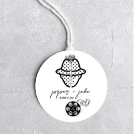 Redondo Filme Noir - Branco - Adesivo de Favor Multiuso pa