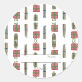 Redondo Folha do adesivo de apresentação de feriado - 20