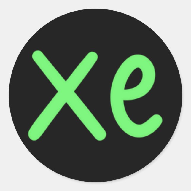 Redondo Folha do adesivo do Pronoun (Frente)