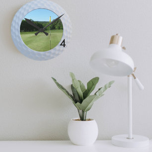 Redondo Foto de Golfe Sempre Fortalece Relógio Engraçado p