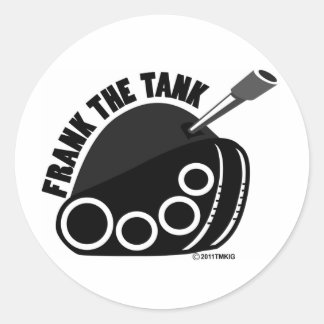 Redondo Frank O Adesivo Do Logotipo Do Tanque