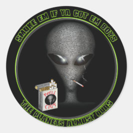 Redondo Fuma-me se me apanhares! Adesivo