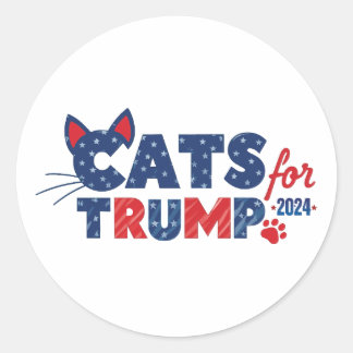 Redondo Gatos para o adesivo TRUMP