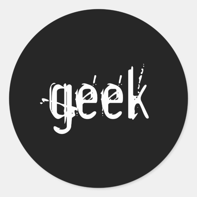 Redondo geek adesivo (Frente)