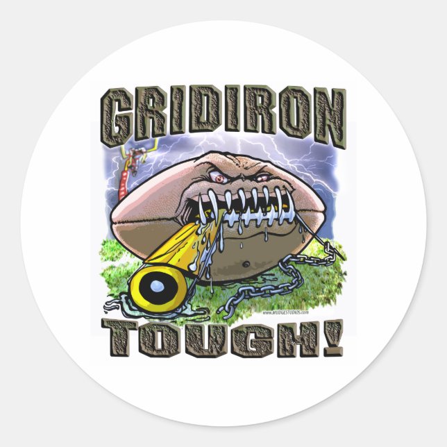 Redondo Gridiron Tough! Adesivo (Frente)